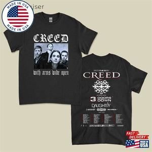Creed Band 2024 Tour Summer Of99 Outfit For Concert Tshirt 2 Sided Unisex